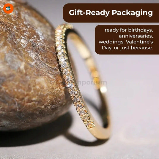 Silver cubic zirconia ring