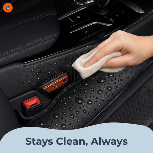 Luxury leather car seat organizer