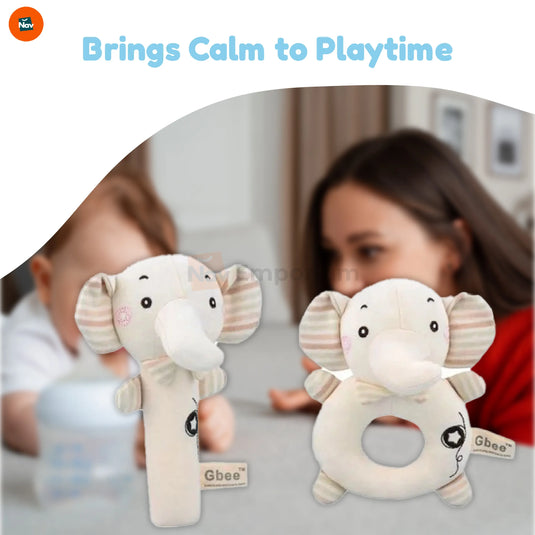 Safe cloth rattle for newborns