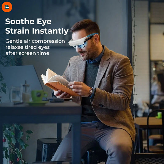 Heat therapy eye glasses