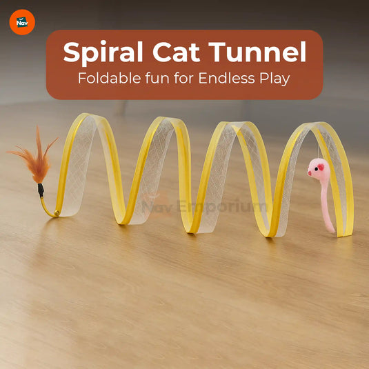 Indoor cat enrichment tunnel