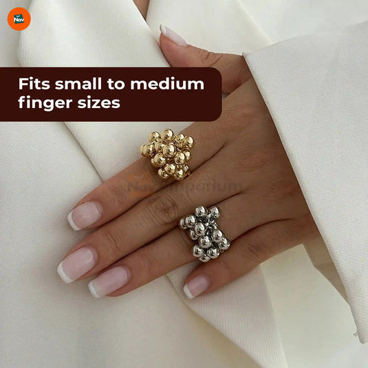 Hypoallergenic adjustable ring