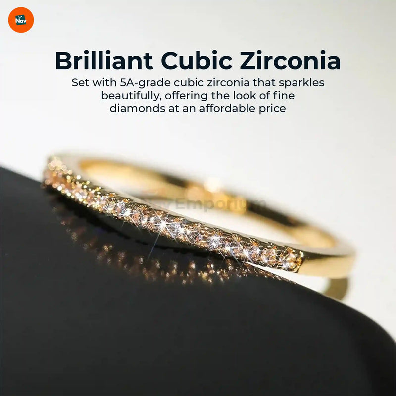 Rose gold stackable ring