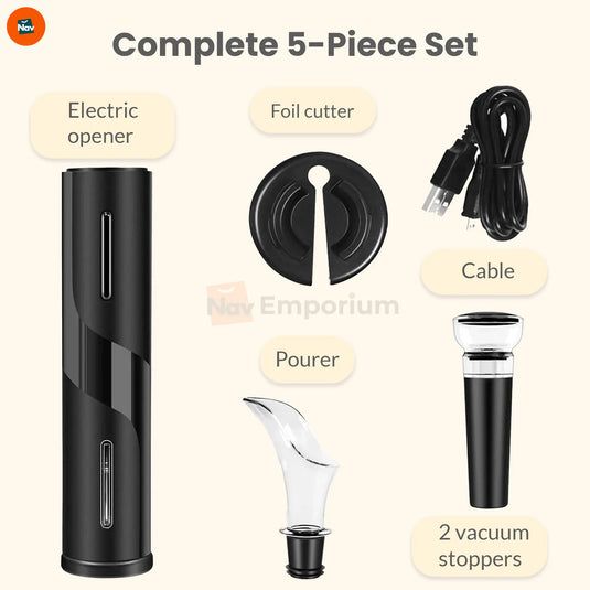 Stainless steel wine opener device