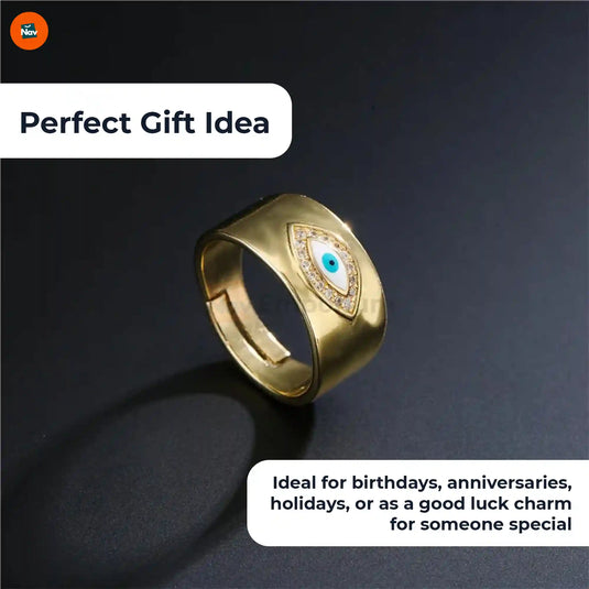 Hypoallergenic Evil Eye Ring