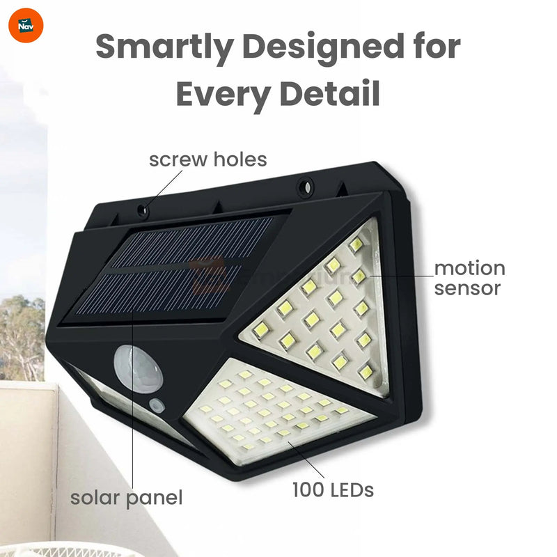 Bright solar garden wall lights