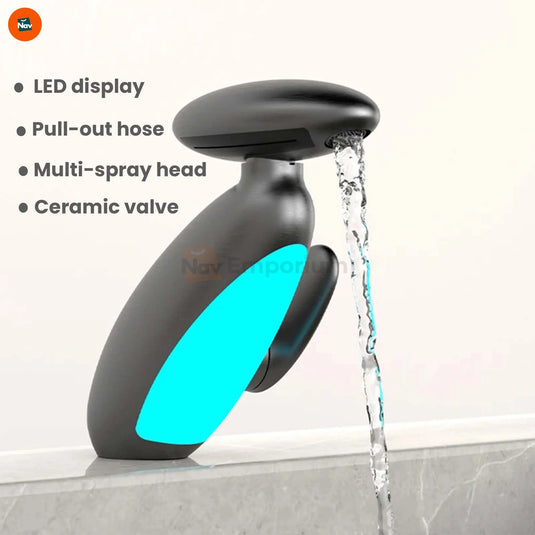 Modern bathroom faucet pull-out spray