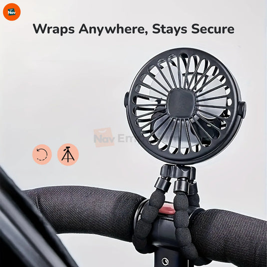 Compact quiet fan for travel