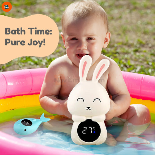 BabyDrip penguin blue digital thermometer