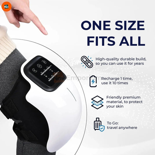 Lightweight cordless knee massager