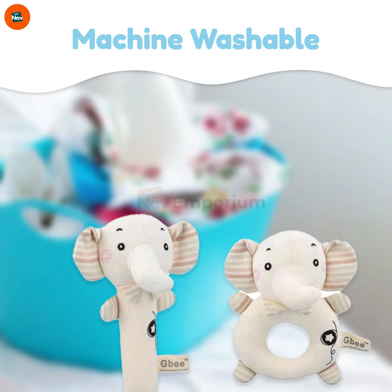 Cute animal-shaped baby rattle