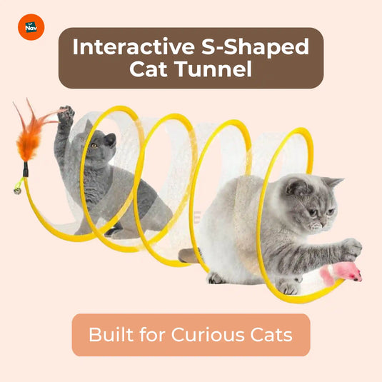 Portable cat play tube