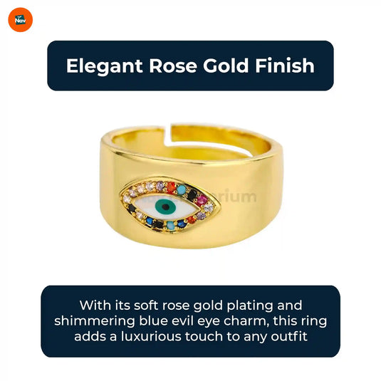 Dainty Evil Eye Ring