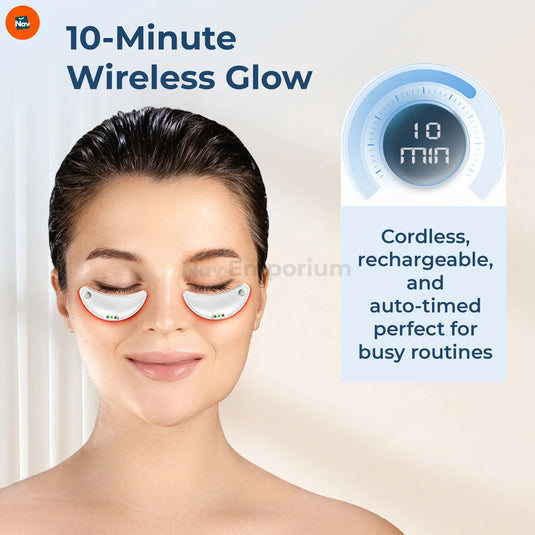 Rechargeable eye massage gadget