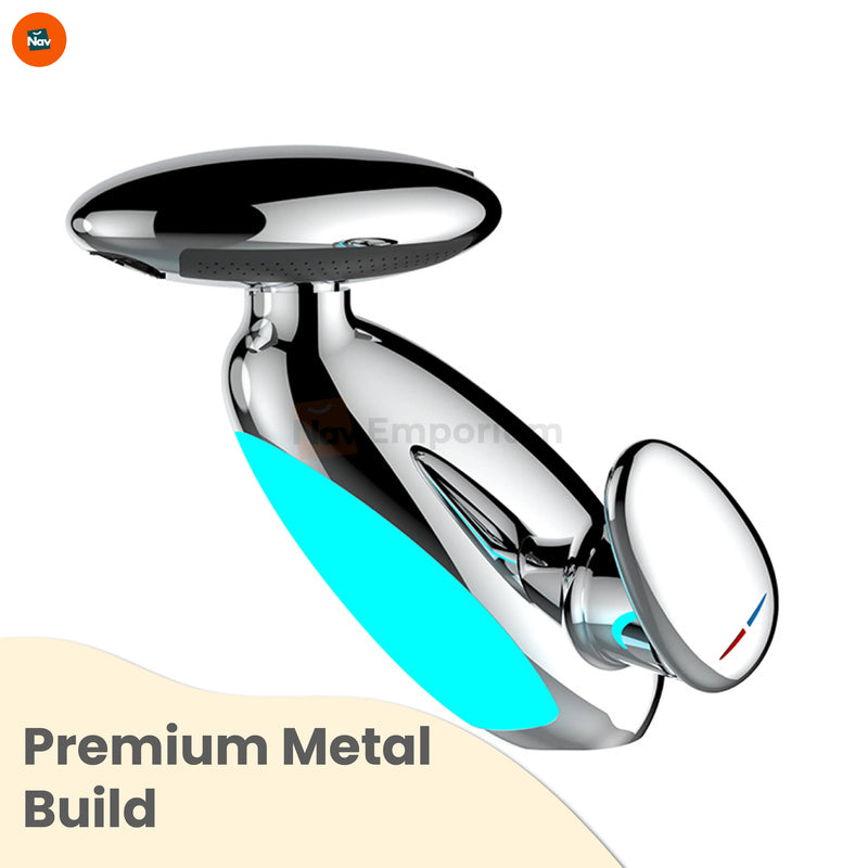 Drip-free bathroom faucet close-up