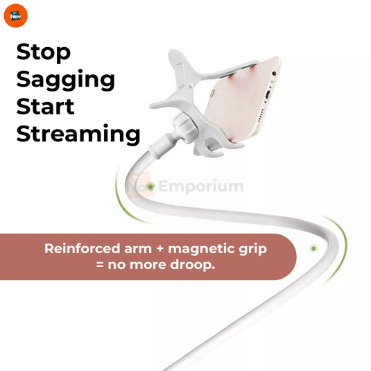 Feature image focuses on magnetic phone stand scratch-proof clamp