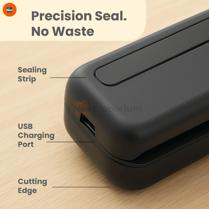 Mini heat sealer for plastic bags
