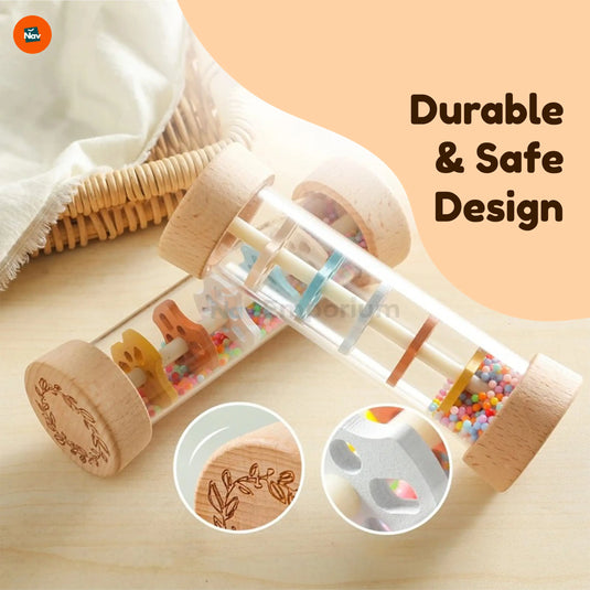 Hand holding rainmaker toy