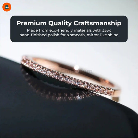 Hypoallergenic cubic zirconia ring