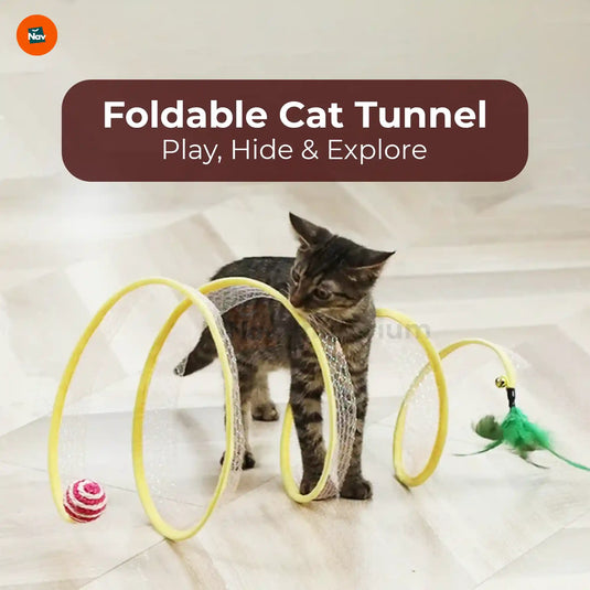 Breathable mesh cat tunnel