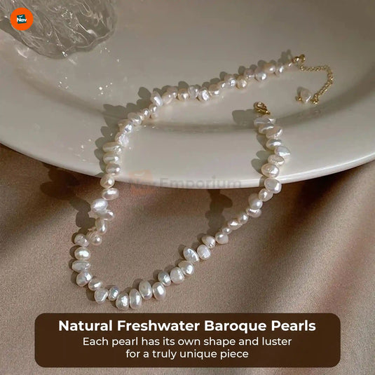 Luxury pearl necklace women