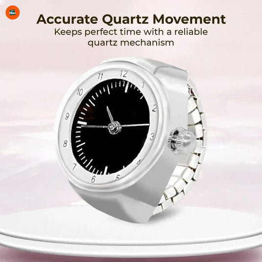 Model Wearing Finger Ring Watch