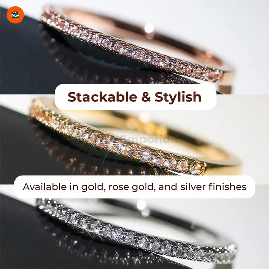 Elegant promise ring women