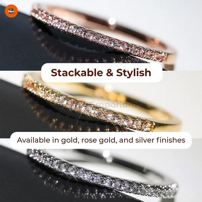 Elegant promise ring women