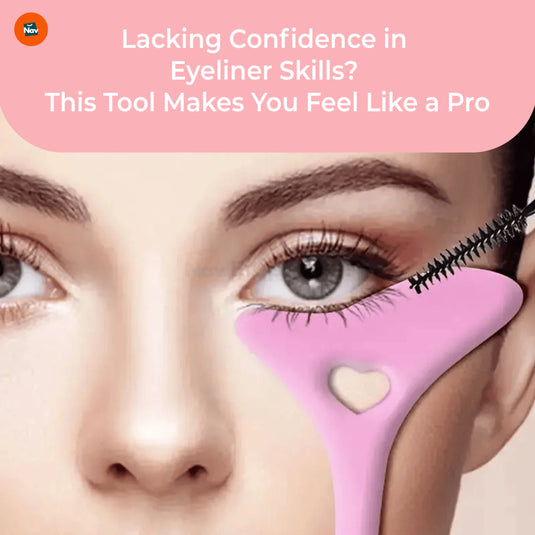 Silicone eyeliner stencil aid