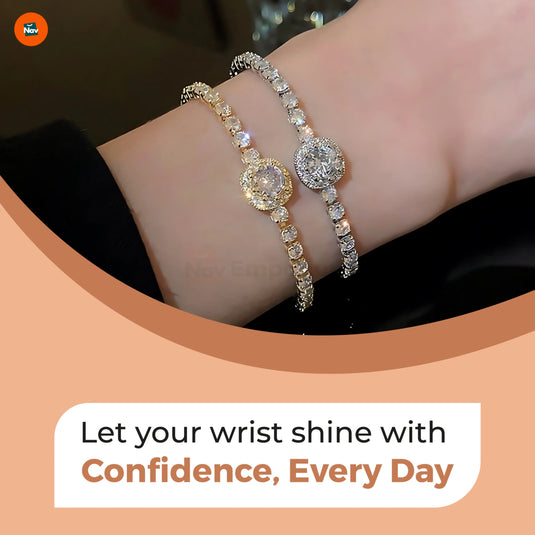 Women's luxury tennis bracelet