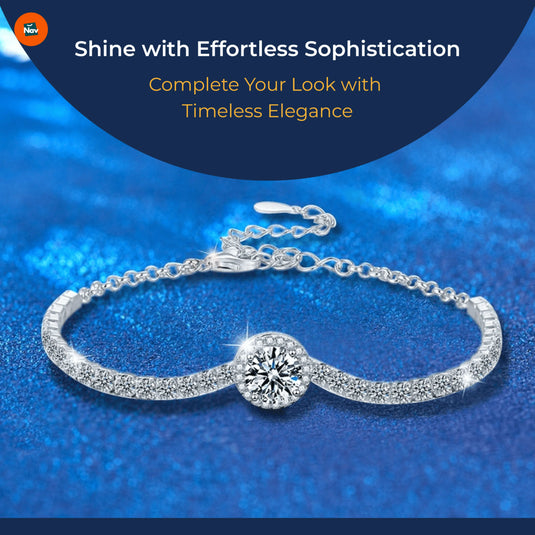 Starry Moissanite Bracelet UK