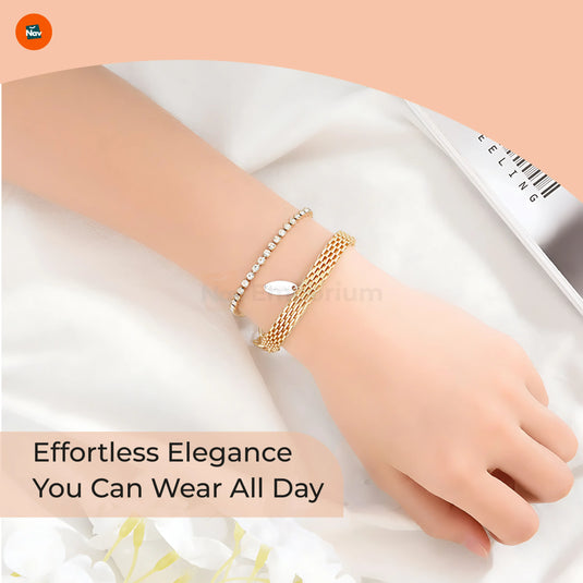 Adjustable diamond bracelet