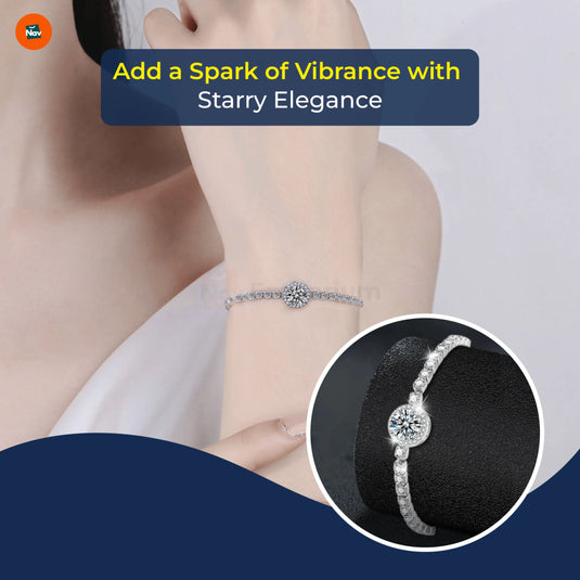 Timeless Silver Moissanite Design