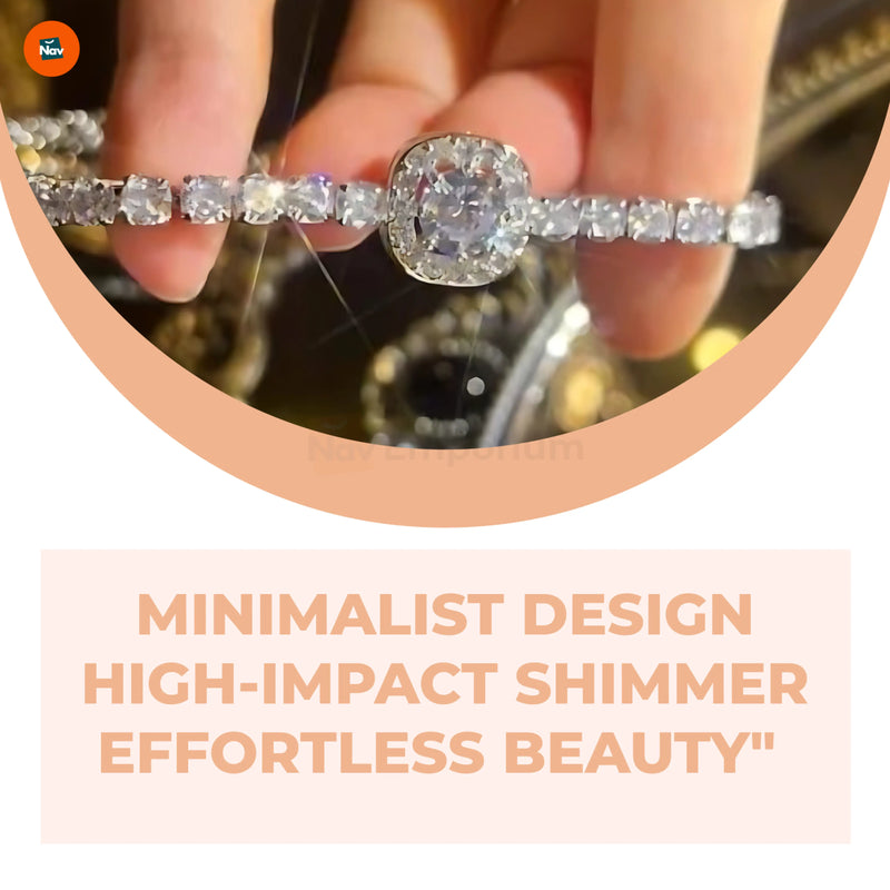 Sparkling moissanite wrist accessory