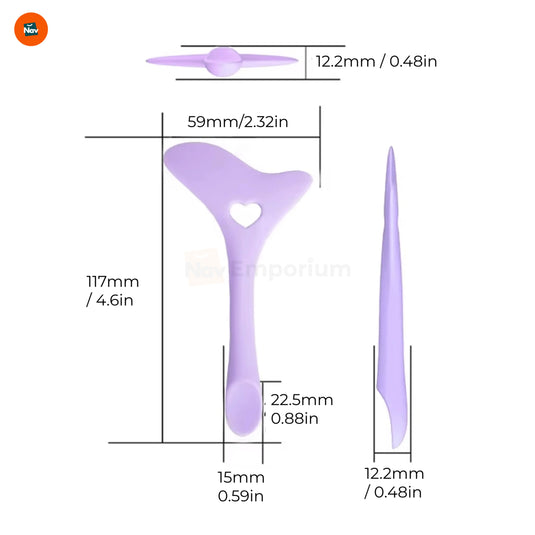 Eyeliner stencil for hooded eyes