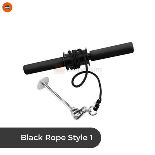 Black rope wrist roller