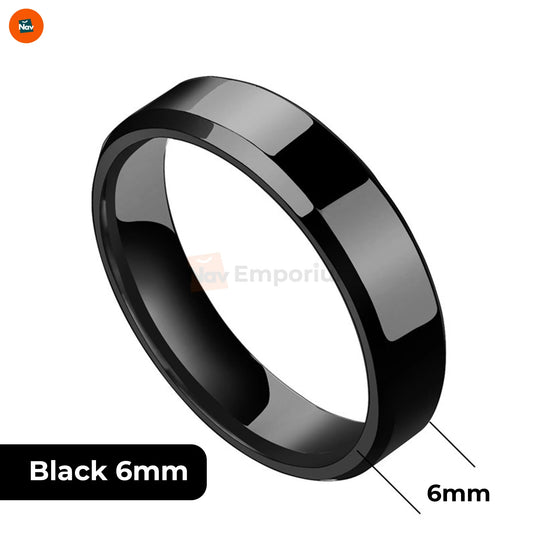 Comfort fit ring on hand