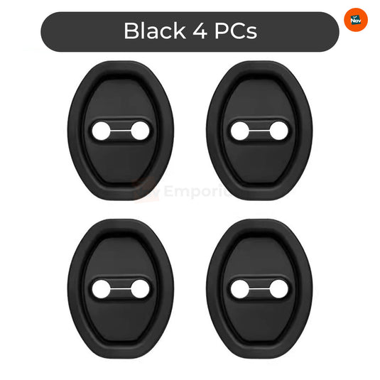 White silicone door lock cover