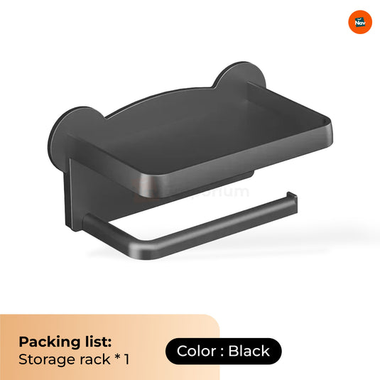 Space-Saving Bamboo Toilet Roll Rack