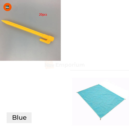 Portable beach mat for camping