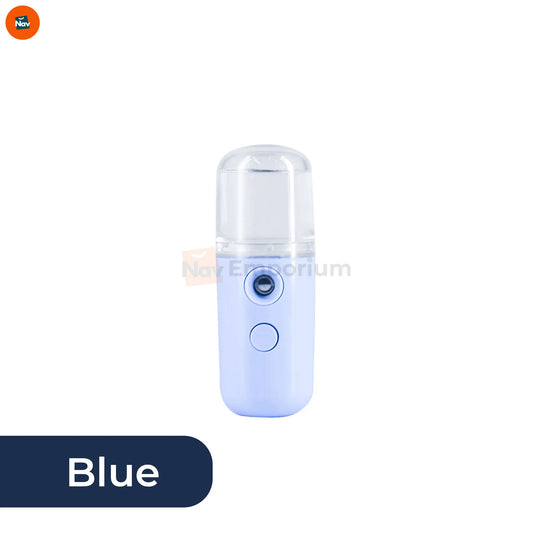 Mini face blue steamer shown in all color options