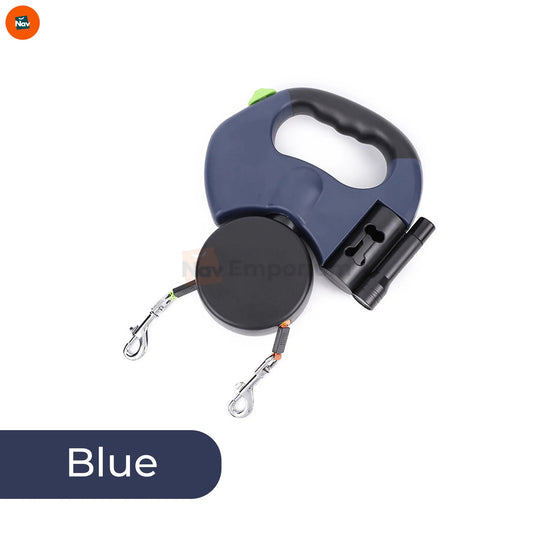 shows retractable dog leash pouch
