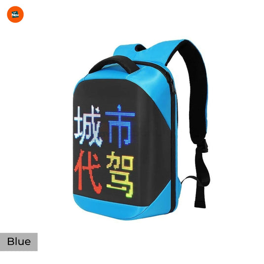 Day-to-night visibility tech backpack