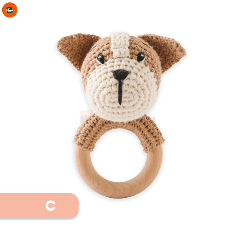 crochet baby wrist rattle toy -1