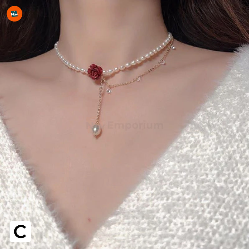 Unboxing pearl heart necklace