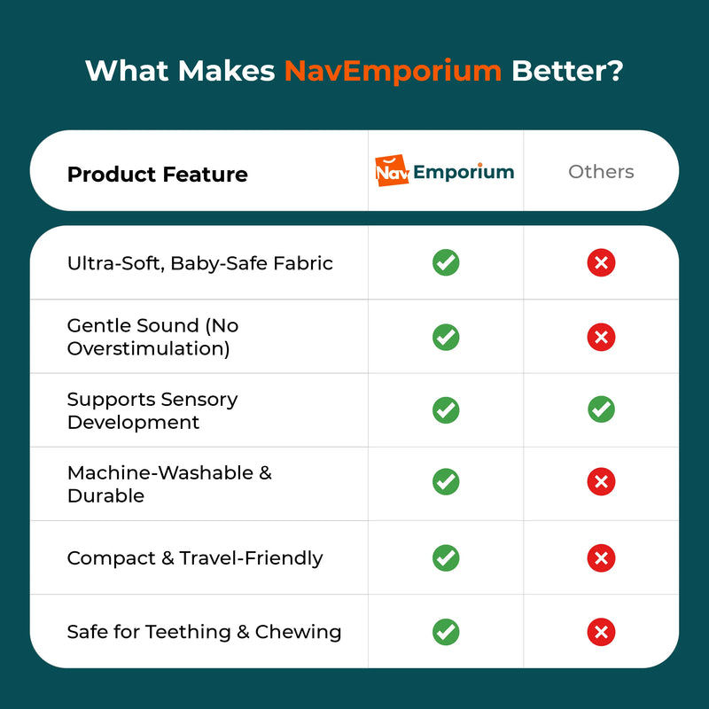 SnuggleBell vs competitors baby rattle features