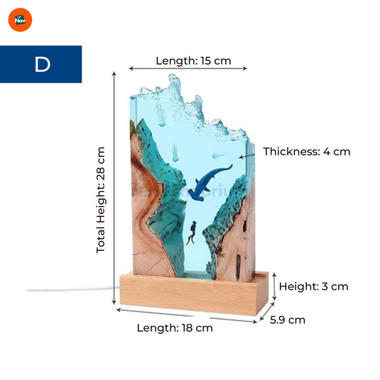 USB-powered ocean lamp