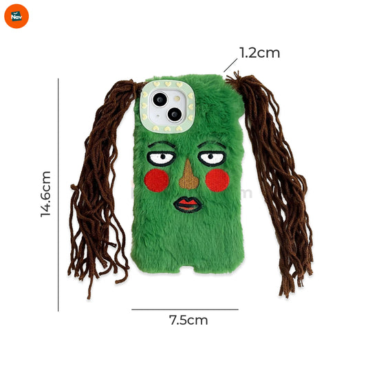 Soft tactile plush phone case