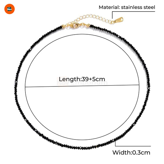 Adjustable Black Tourmaline Necklace