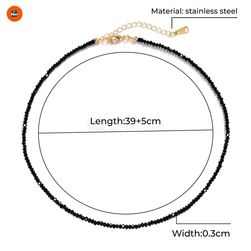 Adjustable Black Tourmaline Necklace